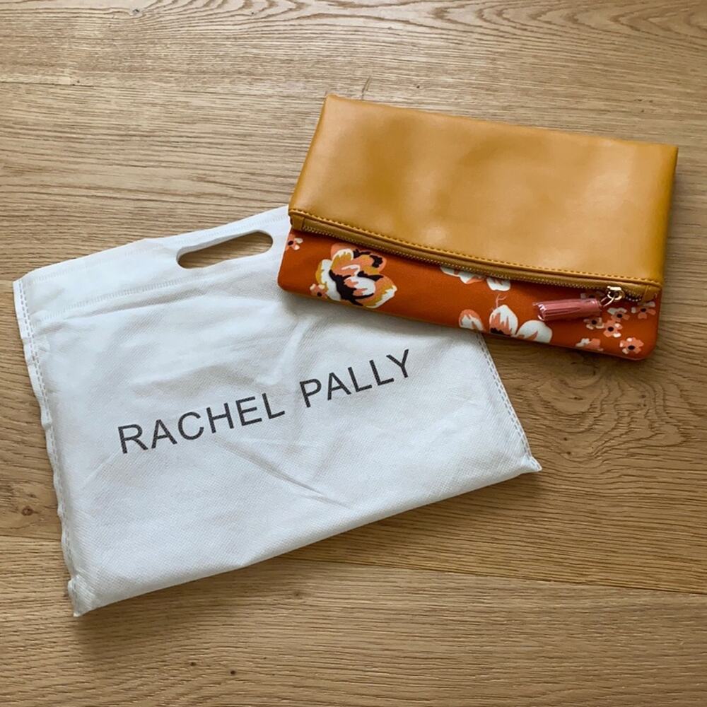 Rachel Pally Floral Print Canvas Clutch Yellow